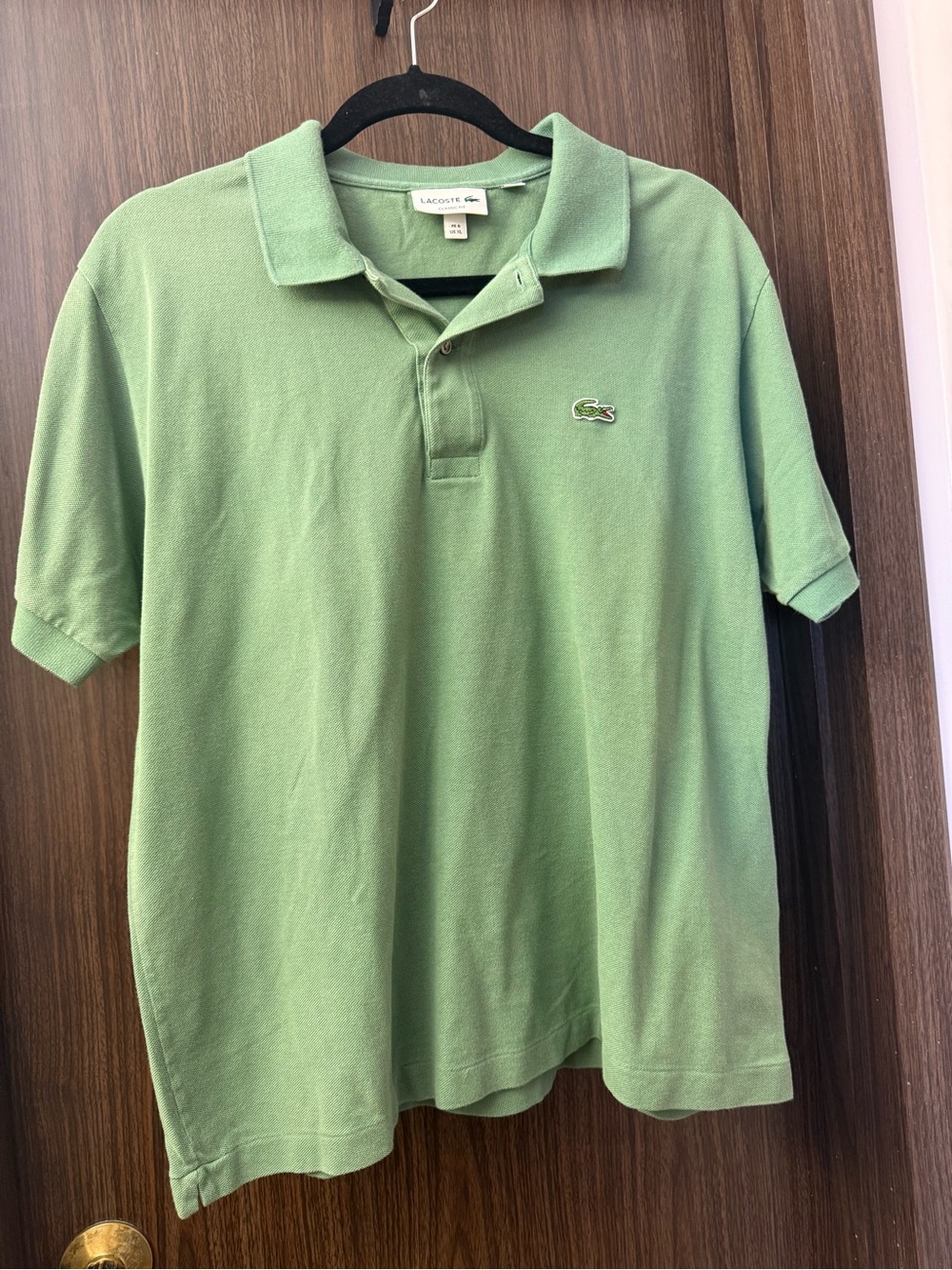 Lacoste Men's Green Short-Sleeve Piqué Polo